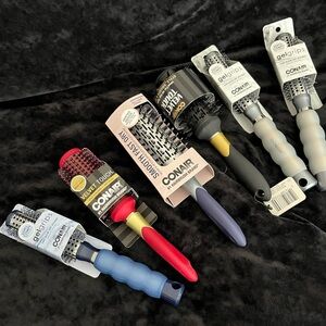 Conair Hair Brush Set - Black, Red, Blue